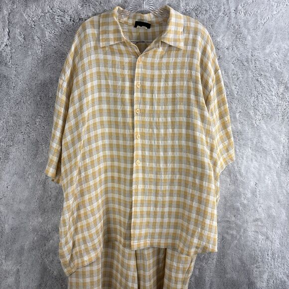 Vintage 70's Power Play Mens Shorts Button Up Set Disco Club Dance Made In USA - Picture 2 of 10